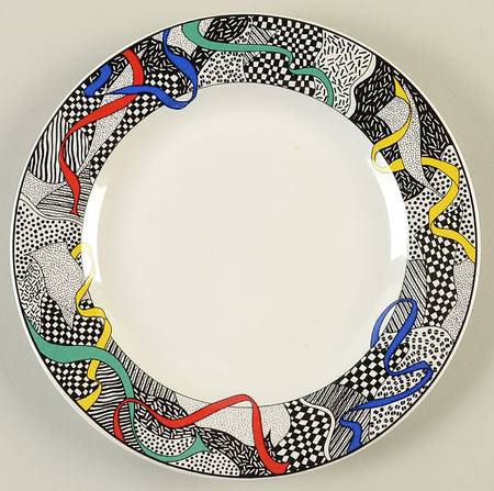 Color Waves Salad Plate