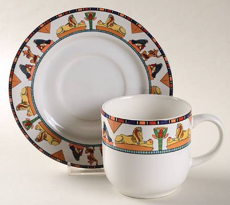 Isis Flat Cup & Saucer Set