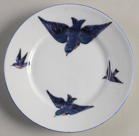 Blue Bird (Smooth Edge) Bread & Butter Plate