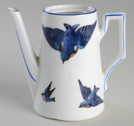 Blue Bird (Smooth Edge) Mini Coffee Pot No Lid