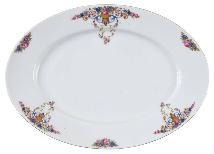 VIT20 (CZECH) 12" Oval Serving Platter by Victoria (Czech)