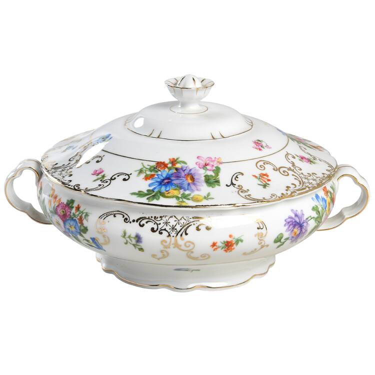 VIT42 Round Covered Vegetable by Victoria (Czech)