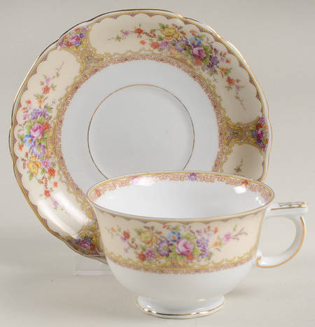 Footed Cup & Saucer Set