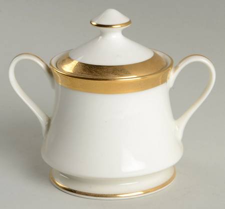 Golden Oak Sugar Bowl & Lid