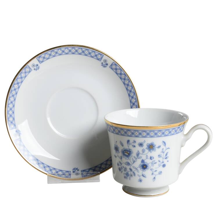 Halsingborg Footed Cup & Saucer Set