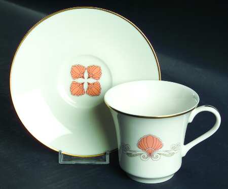 Palm Beach Flat Cup & Saucer Set
