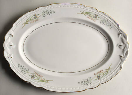 Amaryllis 15" Oval Serving Platter