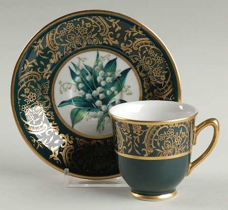Candlelight Footed Demitasse Cup & Saucer Set