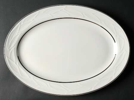 Concerto Platinum 15" Oval Serving Platter