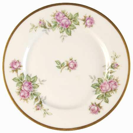Damask Rose Bread & Butter Plate