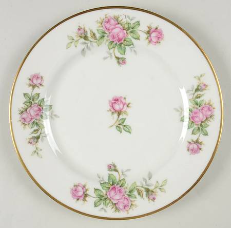 Damask Rose Salad Plate