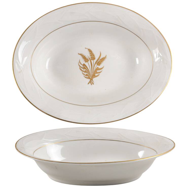 Golden Harvest 10" Oval Vegetable Bowl