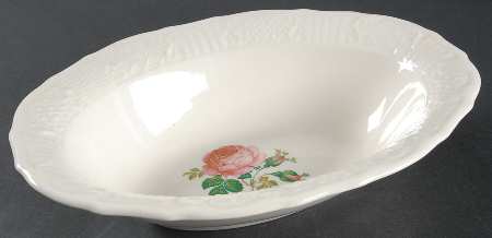 June Rose 9" Oval Vegetable Bowl