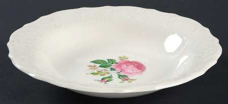 June Rose Rim Soup Bowl