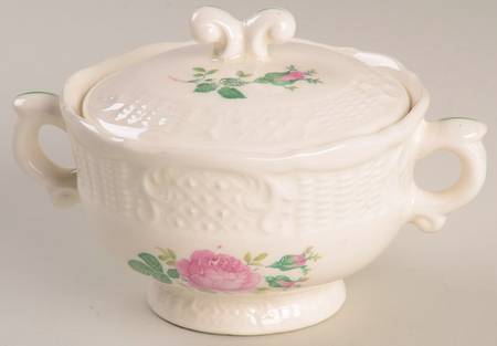 June Rose Sugar Bowl & Lid
