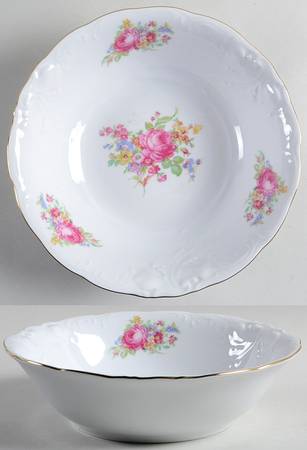 Wanda (Scalloped, Embossed) 9" Round Vegetable Bowl