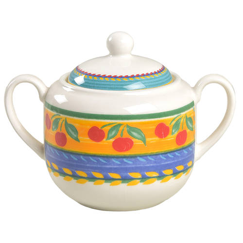 Fruit Fantasy Sugar Bowl & Lid