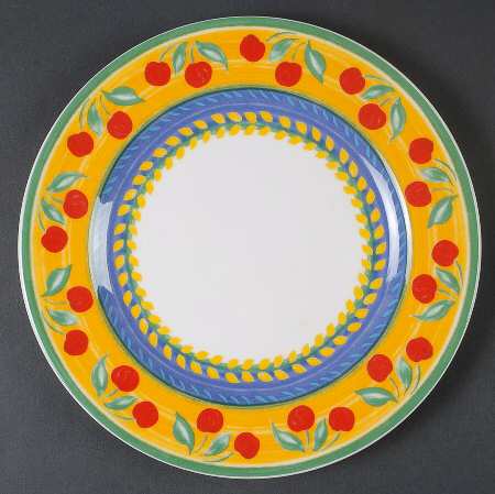 Fruit Fantasy Salad/Dessert Plate by Vista Alegre
