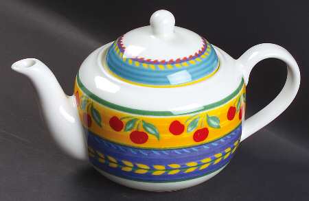 Fruit Fantasy Teapot & Lid by Vista Alegre