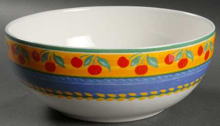 Fruit Fantasy 10" Large Salad Serving Bowl by Vista Alegre