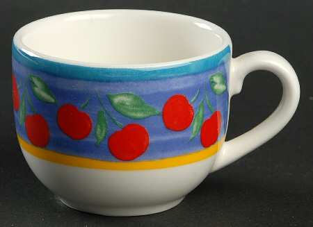 Fruit Fantasy Flat Demitasse Cup