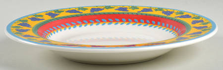 Fruit Fantasy Large Rim Soup Bowl