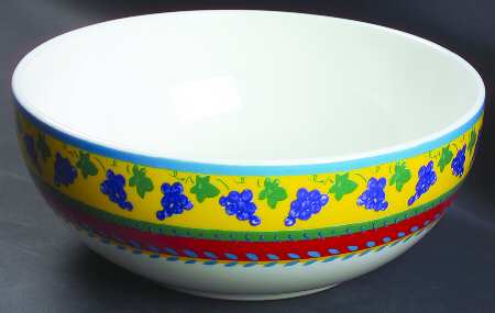 Fruit Fantasy 10" Large Salad Serving Bowl by Vista Alegre