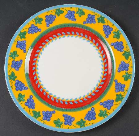 Fruit Fantasy Salad/Dessert Plate by Vista Alegre