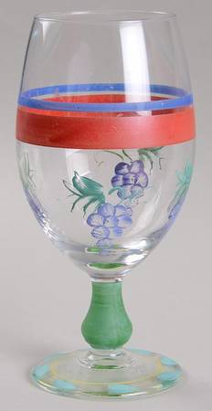 Fruit Fantasy Glassware Goblet by Vista Alegre