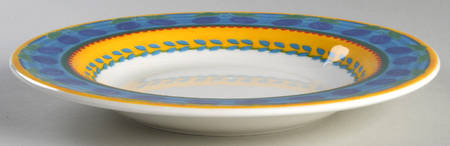 Fruit Fantasy Large Rim Soup Bowl