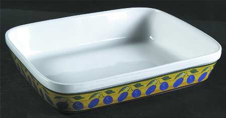 Fruit Fantasy 10" Rectangular Baker