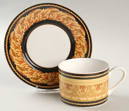 Renaissance Flat Cup & Saucer Set