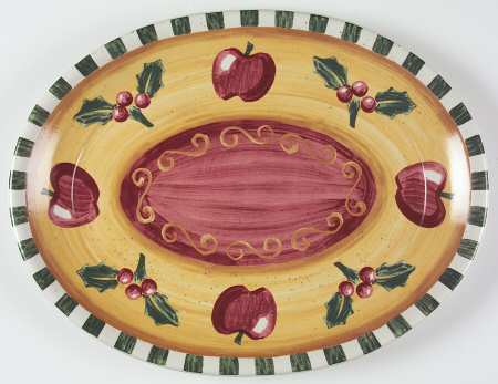 Winterfest 16" Oval Serving Platter