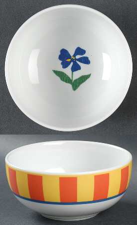 Blue Flower Fruit/Dessert (Sauce) Bowl