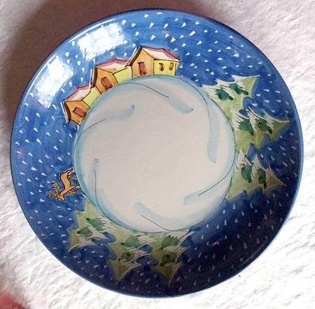Winter Wonderland Pasta/Salad Serving Bowl