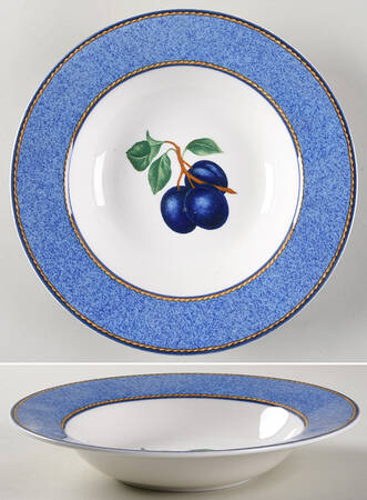 Blue Harvest Rim Soup Bowl