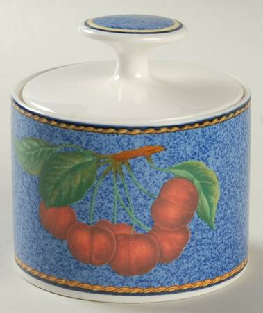Blue Harvest Sugar Bowl & Lid