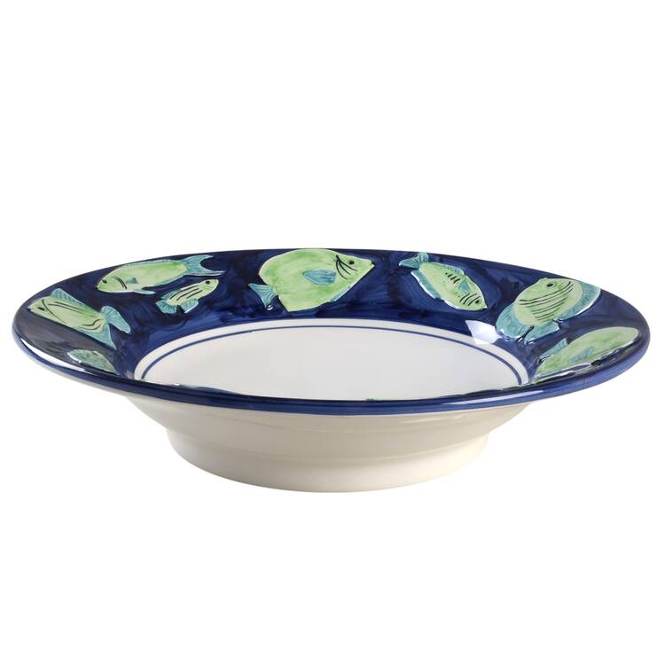 Acqua Pesce 15" Pasta Serving Bowl