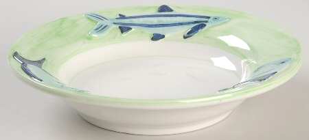 Acqua Pesce 9" Individual Pasta Bowl