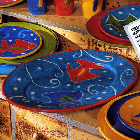 Marine Creatures 16" Oval Serving Platter
