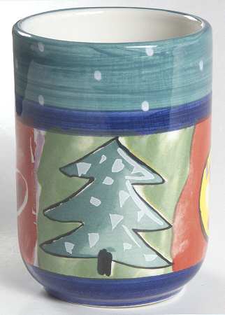 Christmas Tall China Tumbler