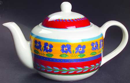Blue Flowers Teapot & Lid