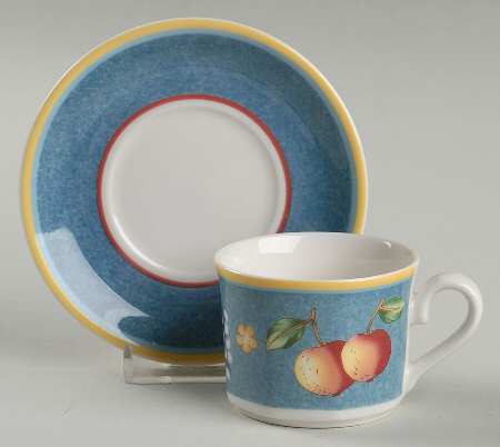 Biella Flat Demitasse Cup & Saucer Set