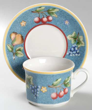 Biella Flat Cup & Saucer Set