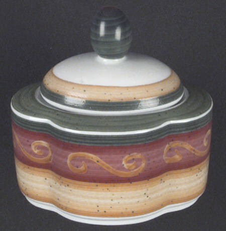 Winter Season Sugar Bowl & Lid
