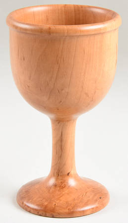 Ontano Natural Wood Goblet by Vietri (Italy)
