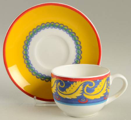 Rio Flat Demitasse Cup & Saucer Set
