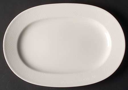 Tipo White 11" Oval Serving Platter
