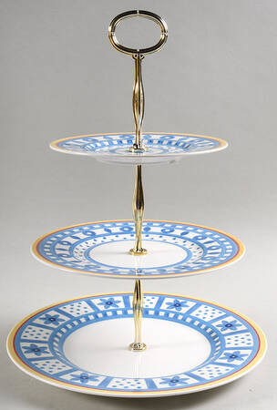 Twist Anna 13 7/8"-14 1/4" 3-Tiered Serving Tray(DP,SP,BB) HC