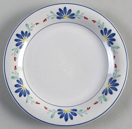 Blue Daisy Salad Plate
